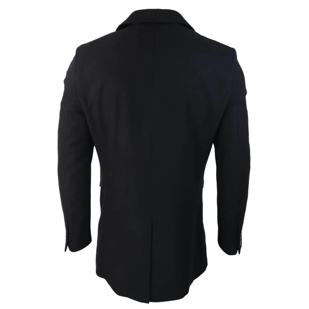 Cavani Mens Classic 3/4 Length Overcoat-TruClothing